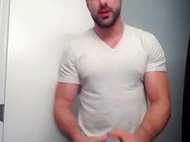 Stan Jerks Off in The Shower - Hairy Muscle