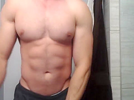Stan Jerks Off in The Shower - Hairy Muscle