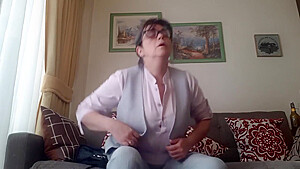 Step mommy Surprise In Webcam Video Call