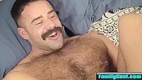 Step son Fucked Hard By His Hairy Step dad