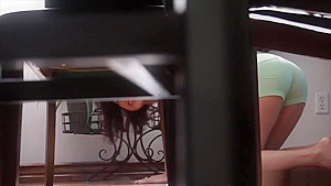 Stepdaughter Is Horny So She Grabs Stepdads Huge Dick