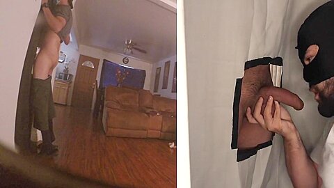 Straight Horny College Latino Gets Drained At Glory Hole