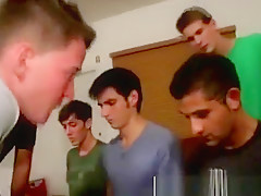 Straight college teen 18+ gets dildo up his ass