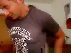 Straight college teen 18+ gets dildo up his ass