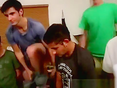 Straight college teen 18+ gets dildo up his ass