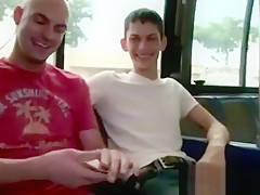 Straight guy gets sucked off by twink