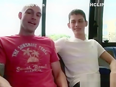 Straight guy gets sucked off by twink