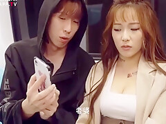 Stranger Fuck Hot teens 18+ Pussy In Public Train And She Liked Public Sex