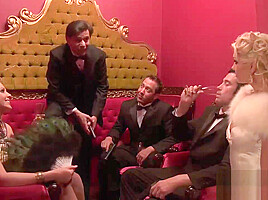 Stunning Starlets Get Screwed In An Orgy