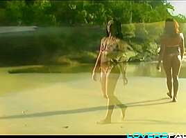 Stunning ass fucked slut in outdoor sex romp