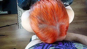 Submissive Redhead Goth teen 18+ Hardcore Facefuck POV