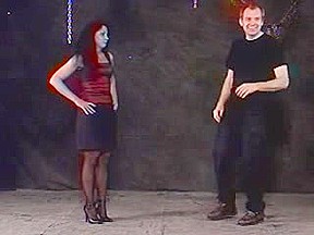 Submissive brunette enjoys a wicked BDSM session