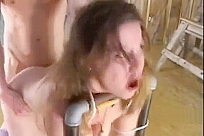 Submissive girls get rough fuck