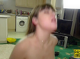 Submissive slut gets fingered