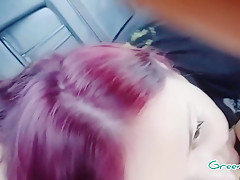 Sucks In The Car In Front Of The Store  She Wants A New Dress
