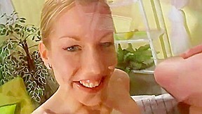 Sue gets peed on and fucked in her mouth