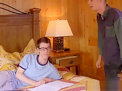 Super hot twinks swap their hard boners with each other