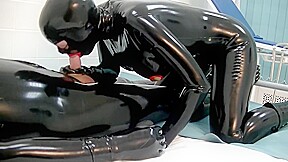 Suprise latex fuck