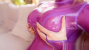 Susan wayland latex leotards shiny