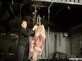 Suspension Bondage and Artistic Rope Works of Tied up Amateur Bondage Babe - Bondagettes