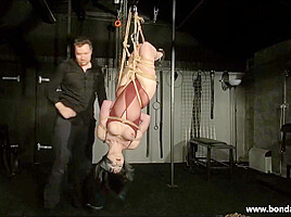 Suspension Bondage and Artistic Rope Works of Tied up Amateur Bondage Babe - Bondagettes