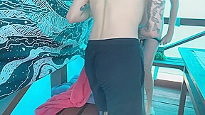 Swimming Pool Blowjob