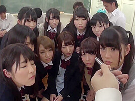 T28-452 Orgy Cum School Girls Group Pt1