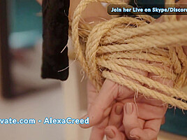 (TIED UP AND VIBED TO ORGASM) Alexa Creed Gets Vibed Till    Explosive Orgasm – SKYPRIVATE