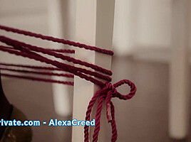 (TIED UP AND VIBED TO ORGASM) Alexa Creed Gets Vibed Till    Explosive Orgasm – SKYPRIVATE