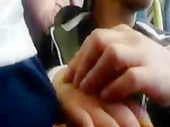 TOUCH DICK HAND BUS