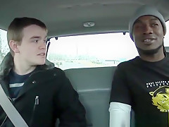 Teenage twink rides black rod