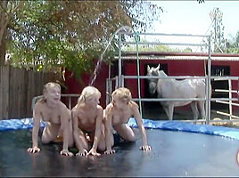 Texas Fake twins gets naked with lesbian friend