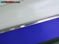 The filthy panty close up on upskirt movie scene
