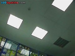 The filthy panty close up on upskirt movie scene