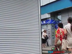 The filthy panty close up on upskirt movie scene