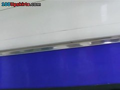 The filthy panty close up on upskirt movie scene