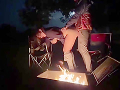 Therykers - Using My Pussy In A Public Park Next The Fire In The Open! With Rough Sex