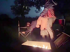 Therykers - Using My Pussy In A Public Park Next The Fire In The Open! With Rough Sex