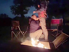 Therykers - Using My Pussy In A Public Park Next The Fire In The Open! With Rough Sex