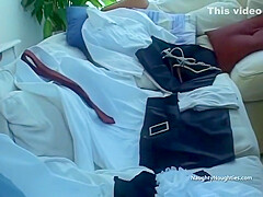 Three British Babes Groupsex Wearing School Uniforms