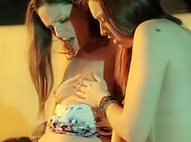 Three Horny Lezzies Bang In A Parking Lot