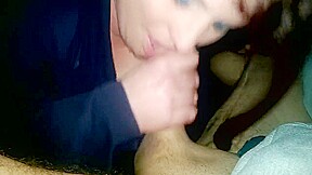 Throbbing cock oral cumshot