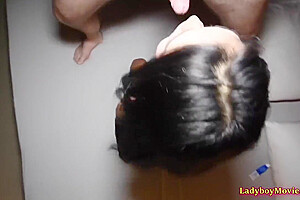Tied Up Ladyboy Venus Blows Dick And Gets Barebacked