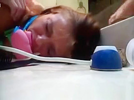 Tied Up Teeny Gf Punished And Jizzed!