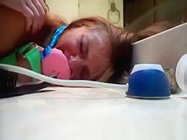 Tied Up Teeny Gf Punished And Jizzed!