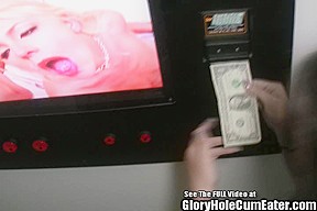 Tight teen 18+ Sucking Cocks in Glory Hole