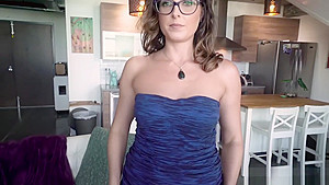 Tighty MILF stepmom swallowed a nasty stepsons big dick