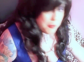 Tina Smoking & Fucking A Glass Dildo - Bbw Fetish Cigarettes