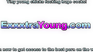 Tiny 18yo Alina West Humped A Huge Black Male Pole