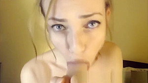 Tiny sloppy gagging deepthroat teen 18+ facefucking romanian camgirl